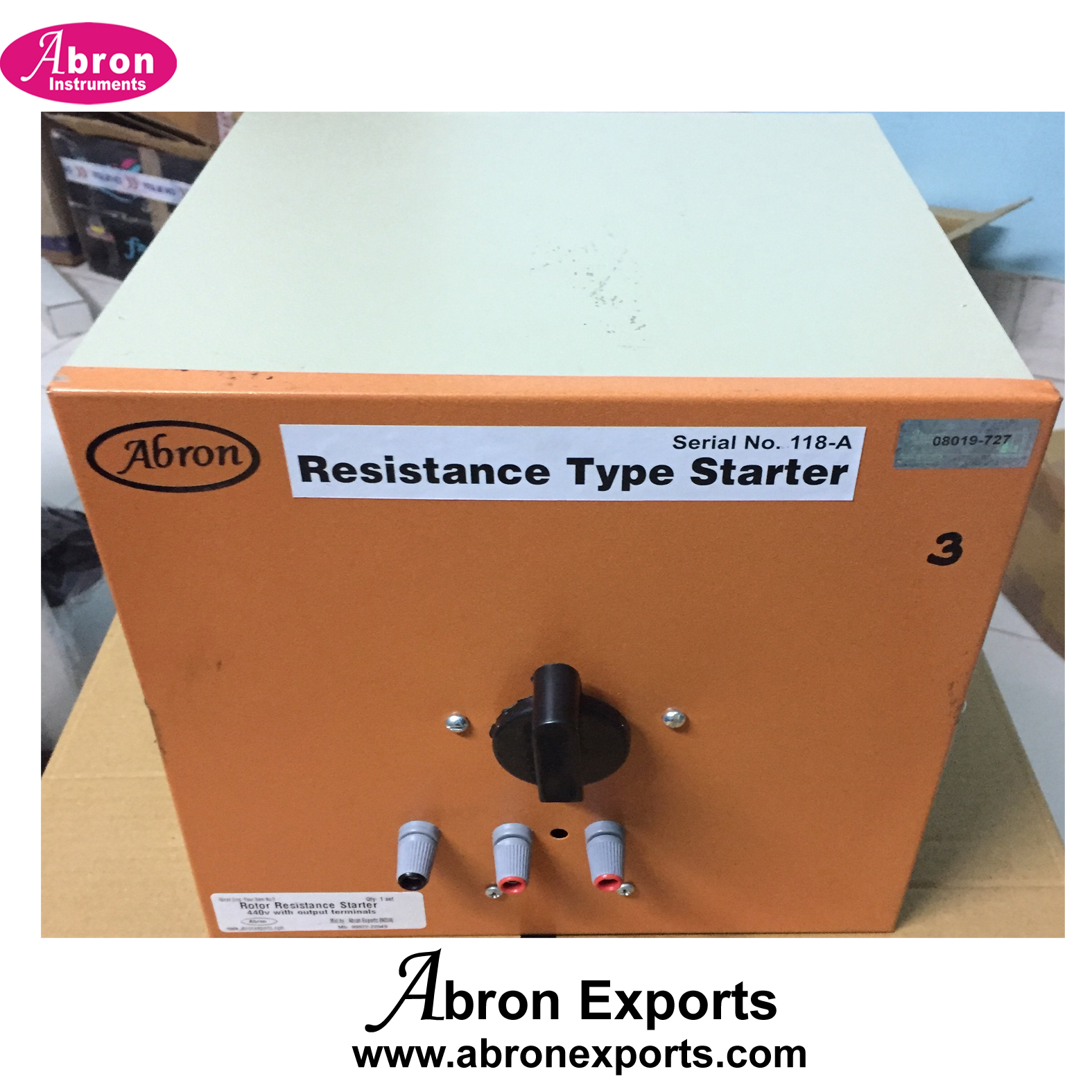 Motor DC Motor Resistance Type Starter with Terminals and Rotary switch in Metalic box Abron AE-8463MSR 